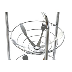 ¡Consigue tu práctico Verdulero Frutero Metálico Cromado! ¡Ordena tu cocina ahora! ¡28x28x74!