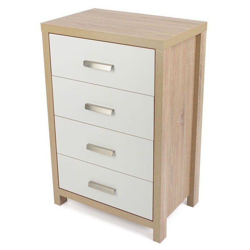 Sinfonier Dormitorio 4 Cajones Cambria Blanco 90cm - ¡Orden Perfecto!