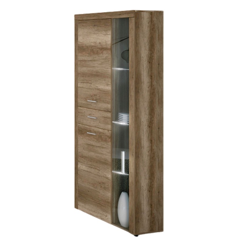 Mueble de Comedor, Mueble Salón, Acabado en Color Cañón, Medidas: 296 cm (Ancho) x 212 cm (Alto) x 41,4 cm (Fondo)