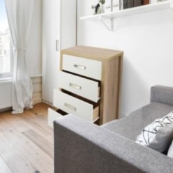 Sinfonier Dormitorio 4 Cajones Cambria Blanco 90cm - ¡Orden Perfecto!