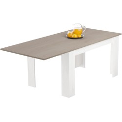 Mesa de Comedor Extensible, Mesa Salón, Robusta, Color Andersen Pino Gris, 138-198 cm (Largo) x 88 cm (Ancho) x 76 cm (Alto)