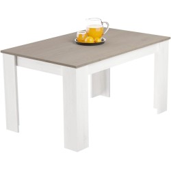 Mesa de Comedor Extensible, Mesa Salón, Robusta, Color Andersen Pino Gris, 138-198 cm (Largo) x 88 cm (Ancho) x 76 cm (Alto)