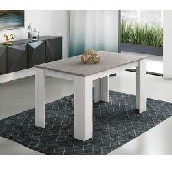 Mesa de Comedor, Mesa de Salón Fija, Color Andersen Pino Gris, Medidas: 140 cm (Largo) x 80 cm (Ancho) x 75 cm (Alto)