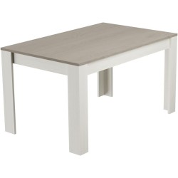 Mesa de Comedor, Mesa de Salón Fija, Color Andersen Pino Gris, Medidas: 140 cm (Largo) x 80 cm (Ancho) x 75 cm (Alto)