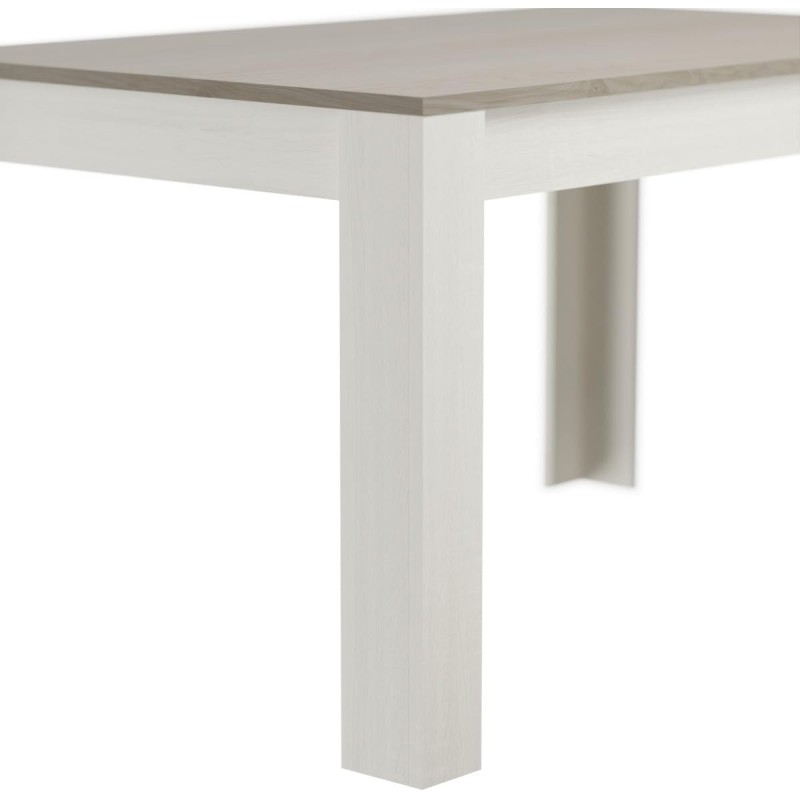 Mesa de Comedor, Mesa de Salón Fija, Color Andersen Pino Gris, Medidas: 140 cm (Largo) x 80 cm (Ancho) x 75 cm (Alto)