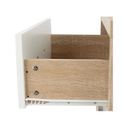 Mesilla de Noche 2 Cajones Color Cambria Blanco - ¡Compra Ahora!