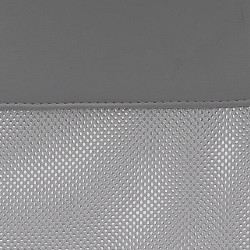 Silla de Oficina Ergonómica con Respaldo en PU Gris y Tejido 3D Gris, Reposacabezas Ajustable- Medidas 57,5x54x104-114 cm