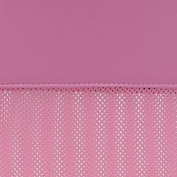 Silla de Oficina Ergonómica con Respaldo en PU Rosa y Tejido 3D Rosa, Reposacabezas Ajustable - Medidas 57,5x54x104-114 cm