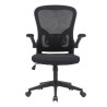 Silla de Oficina Ergonómica con Respaldo en Tejido 3D Negro, Ajustable en Altura - Medidas 63x58x99,5-190,5 cm