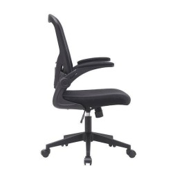 Silla de Oficina Ergonómica con Respaldo en Tejido 3D Negro, Ajustable en Altura - Medidas 63x58x99,5-190,5 cm