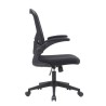 Silla de Oficina Ergonómica con Respaldo en Tejido 3D Negro, Ajustable en Altura - Medidas 63x58x99,5-190,5 cm