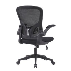 Silla de Oficina Ergonómica con Respaldo en Tejido 3D Negro, Ajustable en Altura - Medidas 63x58x99,5-190,5 cm