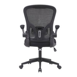 Silla de Oficina Ergonómica con Respaldo en Tejido 3D Negro, Ajustable en Altura - Medidas 63x58x99,5-190,5 cm