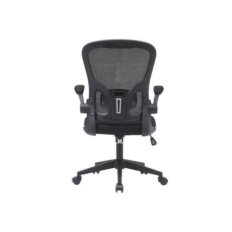 Silla de Oficina Ergonómica con Respaldo en Tejido 3D Negro, Ajustable en Altura - Medidas 63x58x99,5-190,5 cm