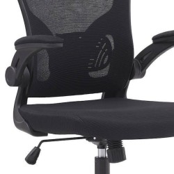 Silla de Oficina Ergonómica con Respaldo en Tejido 3D Negro, Ajustable en Altura - Medidas 63x58x99,5-190,5 cm