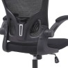 Silla de Oficina Ergonómica con Respaldo en Tejido 3D Negro, Ajustable en Altura - Medidas 63x58x99,5-190,5 cm