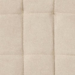 6 Sillas Tapizadas en Tela Beige con Asiento y Respaldo Acolchados, Patas Cromadas - Medidas 45x46x100 cm
