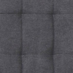 6 Sillas Tapizadas en Tela Gris con Asiento y Respaldo Acolchados, Patas Cromadas - Medidas 45x46x100 cm