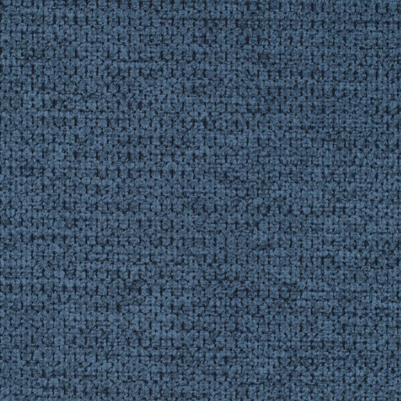 Juego de 4 Sillas con Estructura de Madera Tapizadas en Tela Azul Repelente al Agua y Patas Metálicas -Medidas 43x56x95 cm