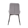 Pack de 4 Sillas Tapizadas en Tela Gris con Tratamiento Easy Clean, Asiento Reforzado  Medidas 54x55x88 cm