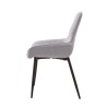 Pack de 4 Sillas Tapizadas en Tela Gris con Tratamiento Easy Clean, Asiento Reforzado  Medidas 54x55x88 cm
