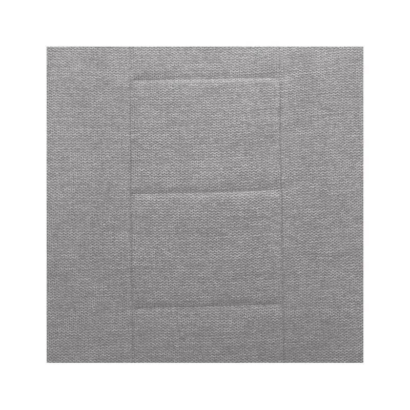 Pack de 4 Sillas de Madera Contrachapada con Relleno de Espuma, Tapizadas en Tela Gris, Patas de Cromo, Medidas 43x49x102 cm