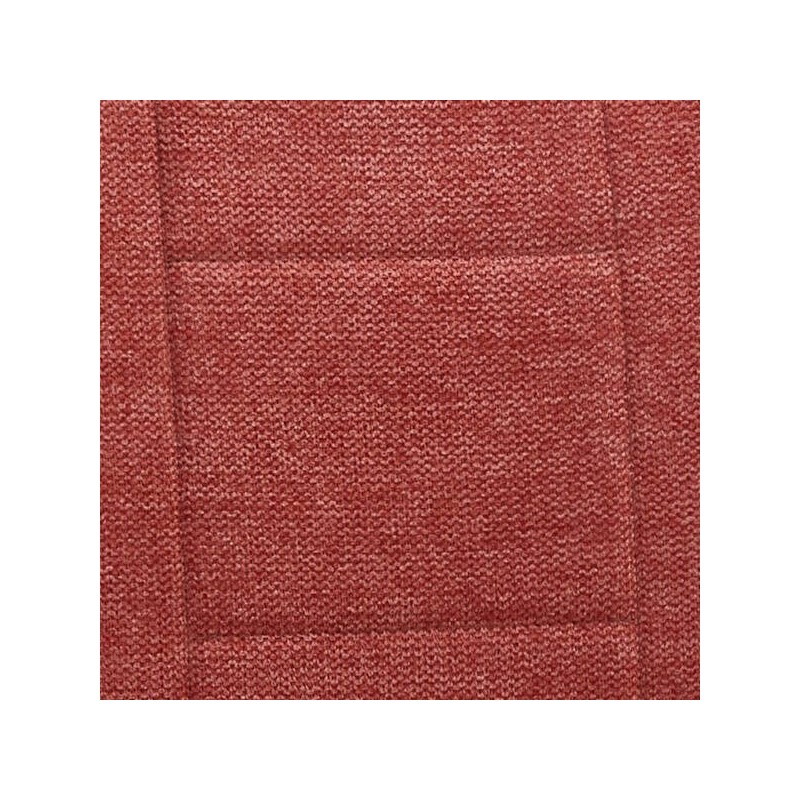 Pack de 4 Sillas de Madera Contrachapada con Relleno de Espuma, Tapizadas en Tela Coral, Patas Negras, Medidas 43x49x102 cm