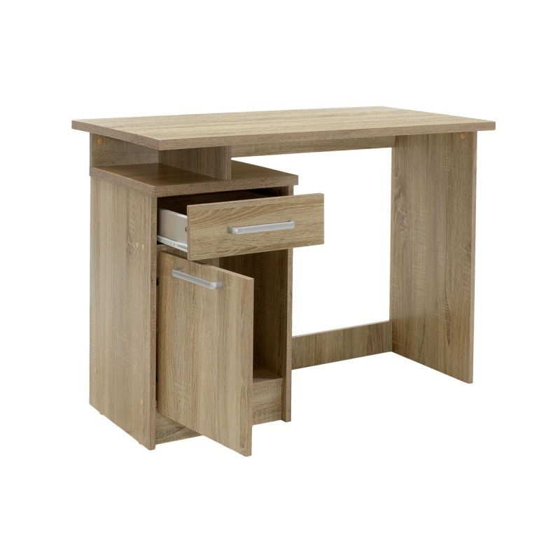 Escritorio Robusto con 2 Cajones - Color Cambria - 100x55x75 cm - Mesa de Estudio y Oficina Duradera