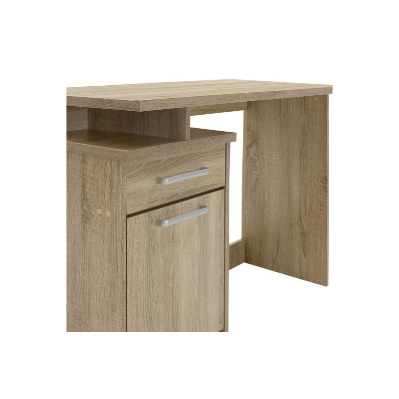 Escritorio Robusto con 2 Cajones - Color Cambria - 100x55x75 cm - Mesa de Estudio y Oficina Duradera