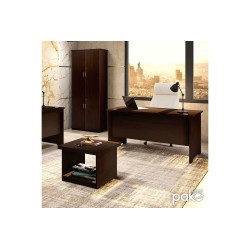 Mesa de Oficina Sin Cajón, Color Nogal, 150x75x75 cm - Espacio Amplio y Elegante