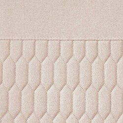 Pack de 4 Sillas de Madera con Relleno de Espuma, Tapizadas en Tela Beige, Patas Metálicas Negras, Medidas 44x60x99 cm