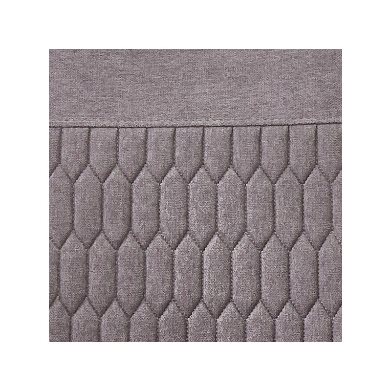 Pack de 4 Sillas de Madera con Relleno de Espuma, Tapizadas en Tela Gris, Patas Metálicas Negras, Medidas 44x60x99 cm