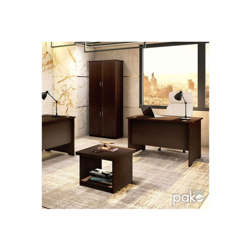 Mesa de Oficina Color Nogal, 120x75x75cm - Robusta