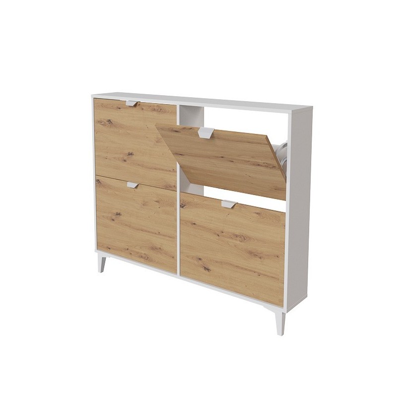 Mueble Zapatero - Almacenamiento Elegante y Práctico | 97,4 x 116,8 x 20 cm (alto x ancho x fondo)