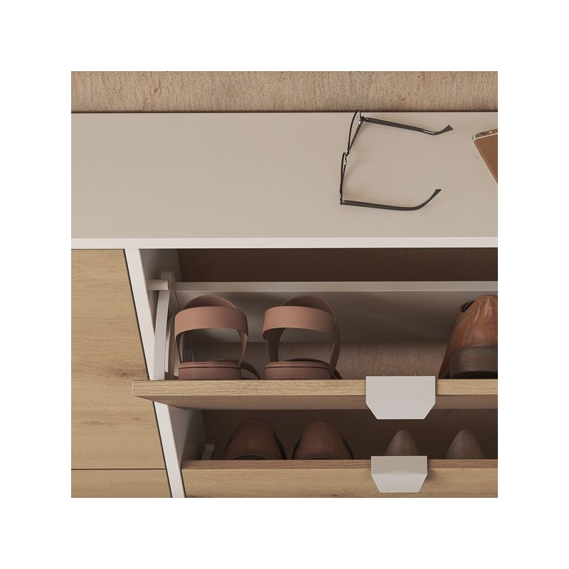 Mueble Zapatero - Almacenamiento Elegante y Práctico | 97,4 x 116,8 x 20 cm (alto x ancho x fondo)