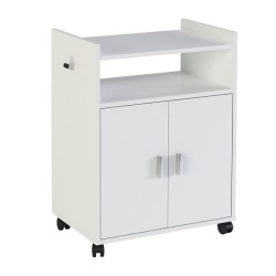 Mueble Auxiliar para Microondas – Acabado Blanco – 79,5 x 60 x 40 cm (alto x ancho x fondo)