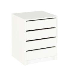 Cajonera 4 cajones | Color: Blanco | Medidas: 62 cm x 50 cm x 44 cm mueble dormitorio