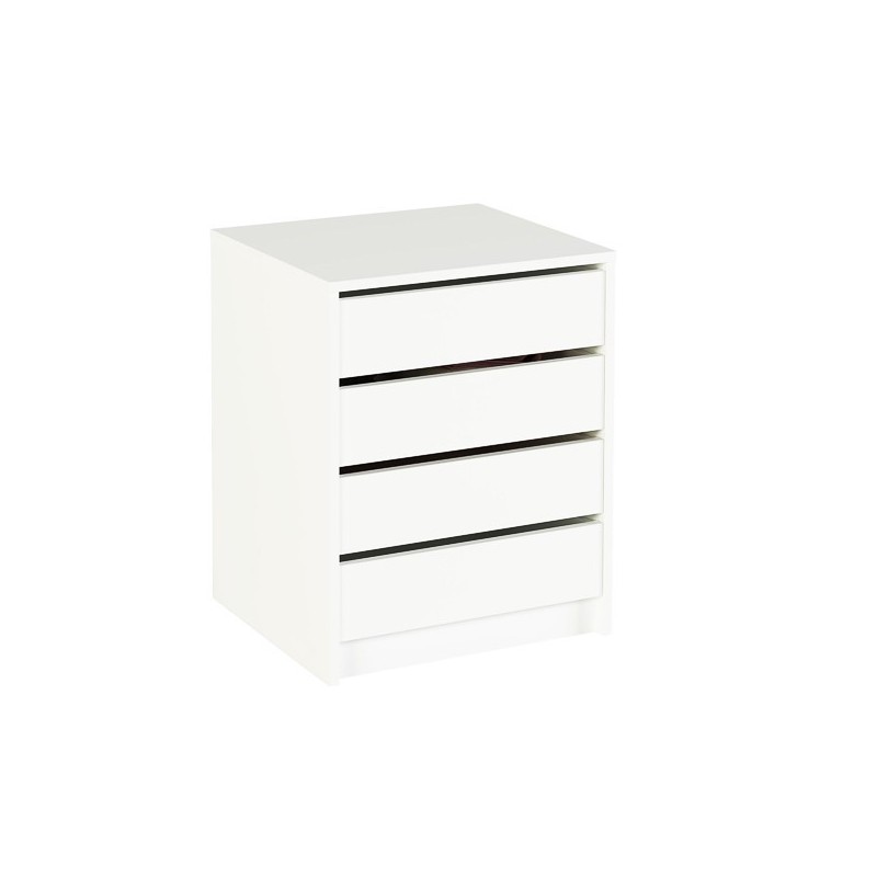 Cajonera 4 cajones | Color: Blanco | Medidas: 62 cm x 50 cm x 44 cm mueble dormitorio