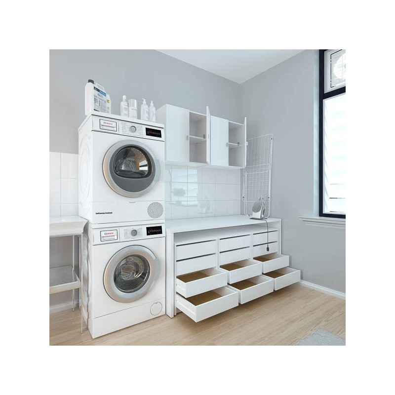 Cajonera 4 cajones | Color: Blanco | Medidas: 62 cm x 50 cm x 44 cm mueble dormitorio