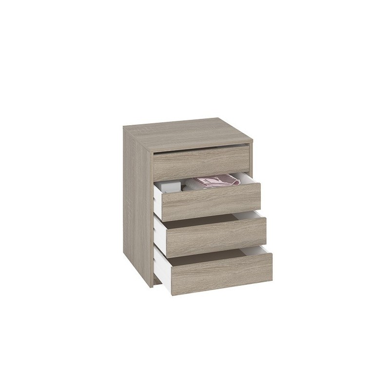 Cajonera 4 cajones | Color: Roble | Medidas: 62 cm x 50 cm x 44 cm mueble dormitorio