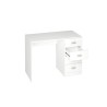 Escritorio Moderno de 4 Cajones - Acabado Blanco de Alta Calidad - 100 cm de Ancho, 50 cm de Fondo, 75 cm de Alto