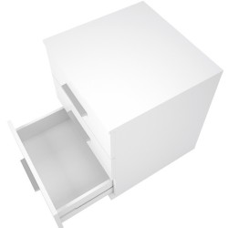 Cajoneras Para escritorio con ruedas 3 Cajones color blanco 58 x 45 x 44 Cm (alto x ancho x fondo)