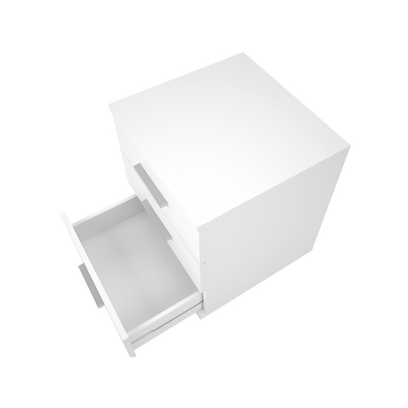 Cajoneras Para escritorio con ruedas 3 Cajones color blanco 58 x 45 x 44 Cm (alto x ancho x fondo)