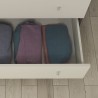 Cómoda con 5 Cajones, para Dormitorio, Acabado en Color Blanco, Medidas: 80 cm (Ancho) x 114,6 cm (Alto) x 48 cm (Fondo)
