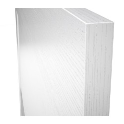 Cabezal para Cama de Matrimonio con patas, Color Blanco, Medidas: 160 cm (Ancho) x 130 cm (Alto) x 2,5 cm (Fondo)