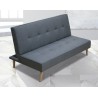 Sofá Cama Clic Clac 3 Plazas Tipo Libro, Color Gris, Diseño Moderno, 188x88x88 cm