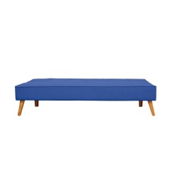 Sofá Cama Clic Clac 3 Plazas Tipo Libro, Color Azul oscuro, Diseño Moderno, 188x88x88 cm