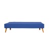 Sofá Cama Clic Clac 3 Plazas Tipo Libro, Color Azul oscuro, Diseño Moderno, 188x88x88 cm