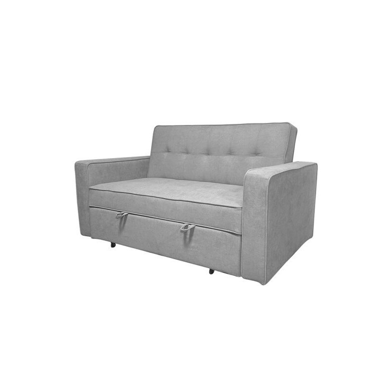 Sofá Cama 2 Plazas con Reposabrazos, Diseño Moderno y Elegante, Color Gris, 167x90x96,5 cm