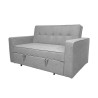 Sofá Cama 2 Plazas con Reposabrazos, Diseño Moderno y Elegante, Color Gris, 167x90x96,5 cm